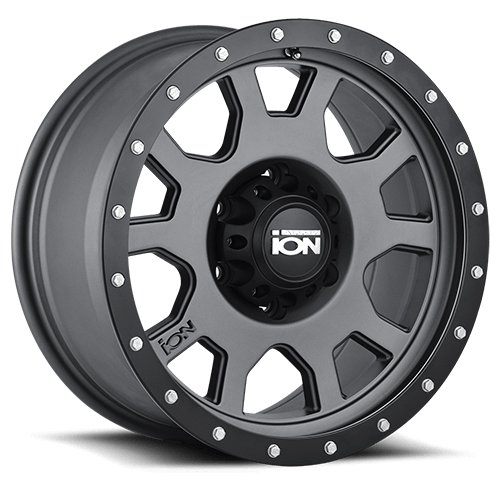 ION Wheels Type 135 20x9 / 6x139.7 BP / -12mm Offset / 108mm Hub Matte Gunmetal/Black Beadlock Wheel - 135-2983MG12