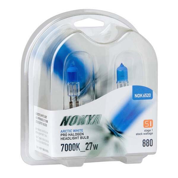 Nokya 881:  Pro Halogen 27w (Arctic White; Pair) (Universal) - NOK6521