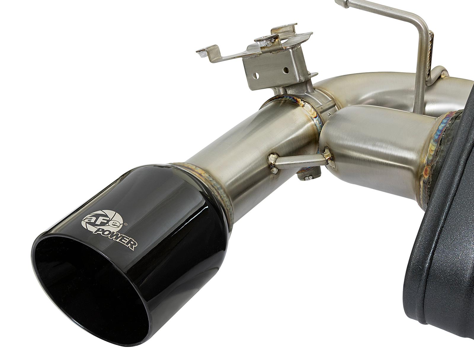 AFE MACH Force-Xp Stainless Steel Cat-Back Exhaust System w/Black Tips - 49-36334-B