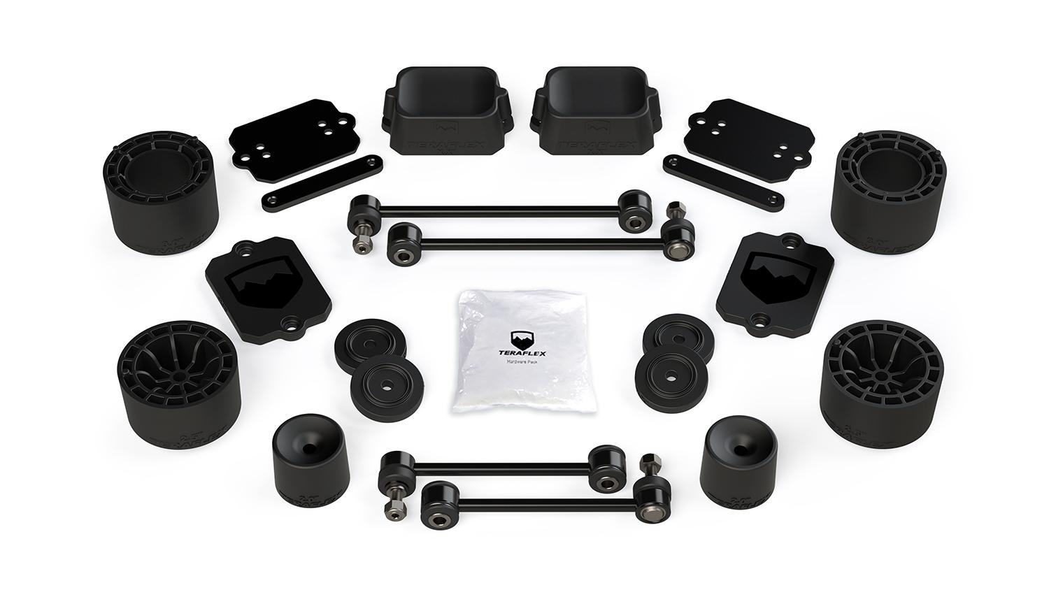 Teraflex 18-Up Wrangler JL 4 Door Sport Sahara 2.5 Inch Performance Spacer Lift Kit No Shocks or Exts - 1365200