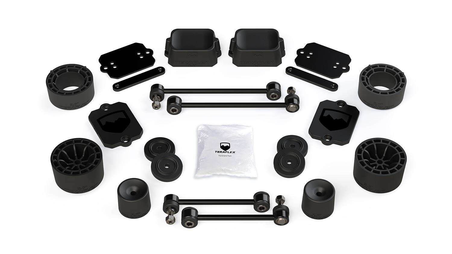 Teraflex 18-Up Wrangler JL 2 Door Sport/Sahara 2.5 Inch Performance Spacer Lift Kit No Shocks or Exts - 1365300