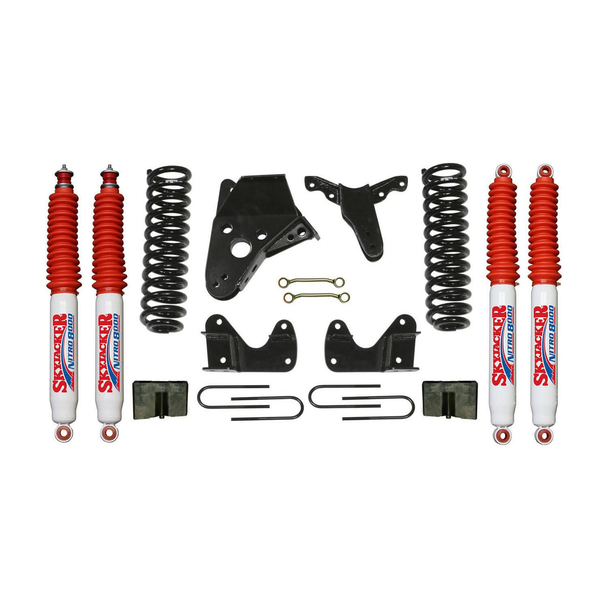 Skyjacker Bronco II Suspension Lift Kit  84-90 Bronco II w/Shock Nitro Shocks 6 Inch Lift Incl. Front Springs Sway Bar End Link Kit Rear Block Rear U Bolt Kit - 136BHK-N