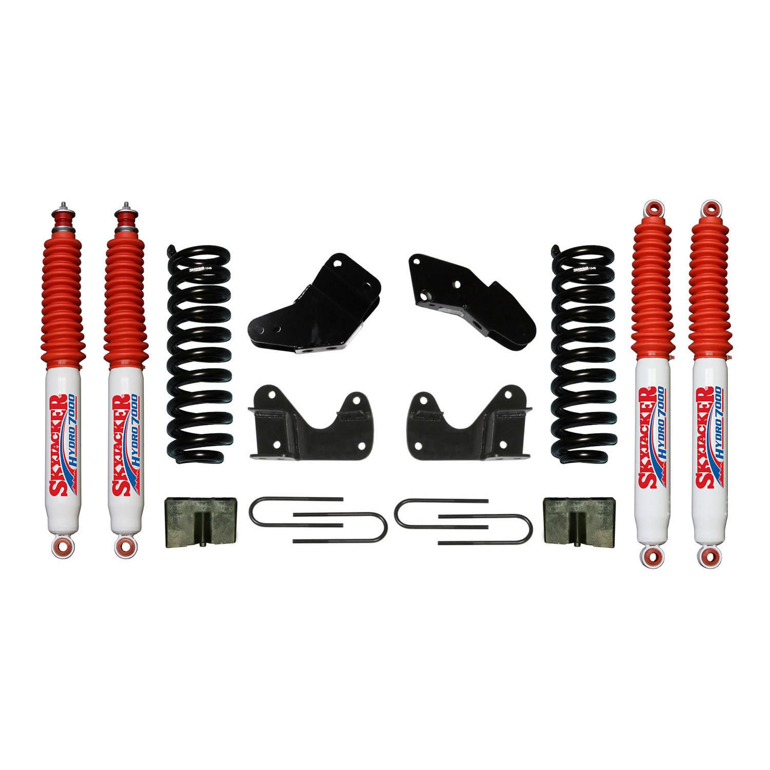 Skyjacker Ranger/B Series Suspension Lift Kit 83-97 Ranger 94-97 Mazda B Series w/Shock 6 Inch Lift Incl. Front Coil Springs Hinge Brackets Radius Arm Bracket Rear U Bolt Kit Rear Block - 136R2K-H