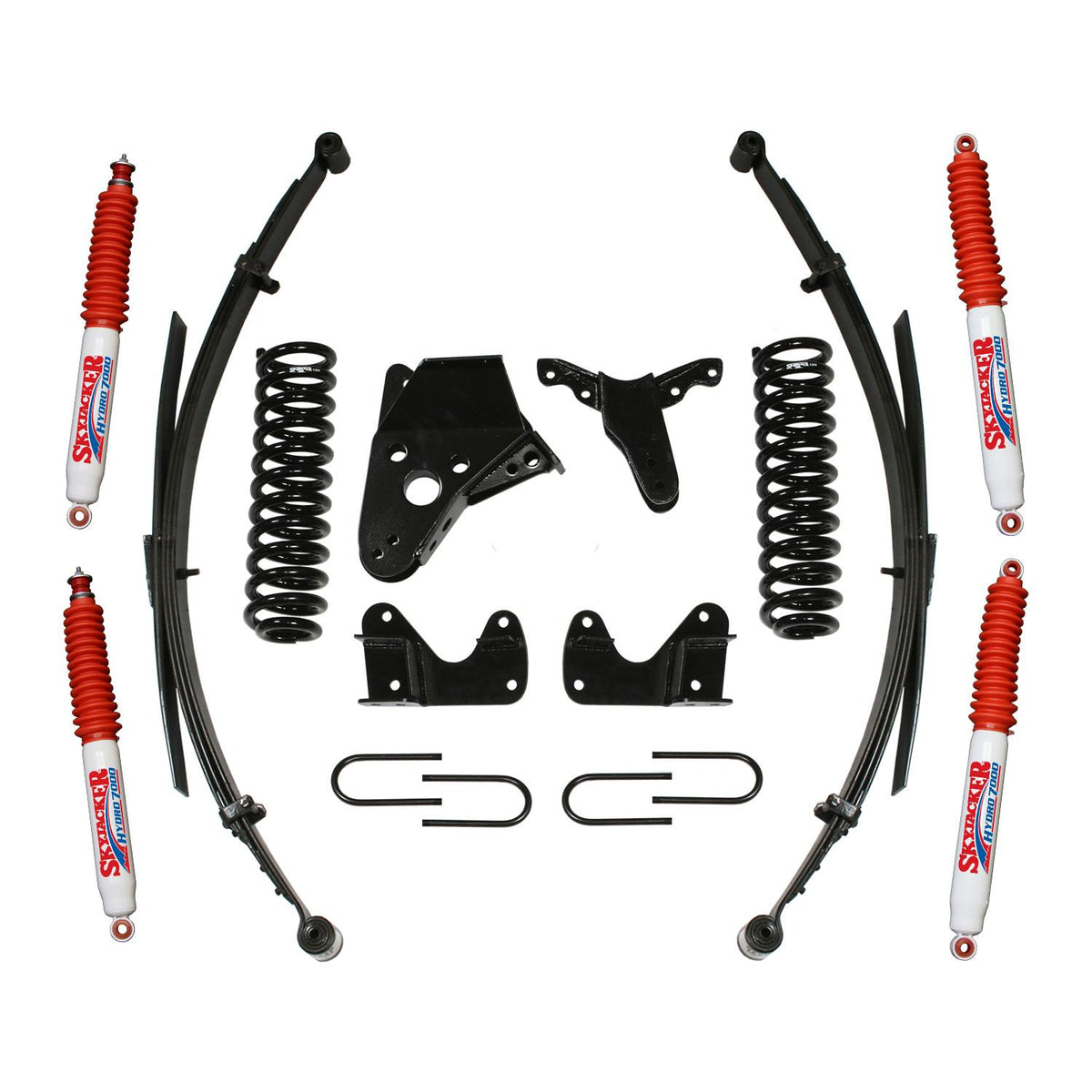 Skyjacker Ranger/B Series Suspension Lift Kit 83-97 Ranger 94-97 B4000 w/Shock 6 Inch Lift Incl. Front Coil Spring Rear Leaf Springs Rear U Bolt Kit - 136RHKS-H
