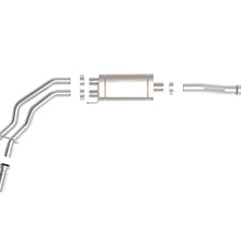 AFE 49-43128-P Rebel Series 3 IN to 2-1/2 IN Stainless Steel Cat-Back Exhaust System w/ Polished Tip (Ford F-150 2021-2024 V6-2.7 TT / 3.5L TT / V8-5.0L)
