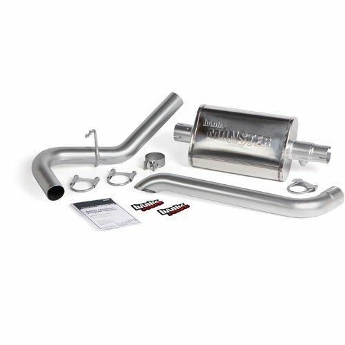 Banks Power 51360 Monster Exhaust System, Single Exit, Turndown  For Use With 1987-2001 Jeep 4.0L Cherokee - 51360