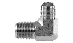 McLeod Racing Fitting:Double Male:90 Degree:AN-4 To 1/8" NPT:Steel:Each - 139029