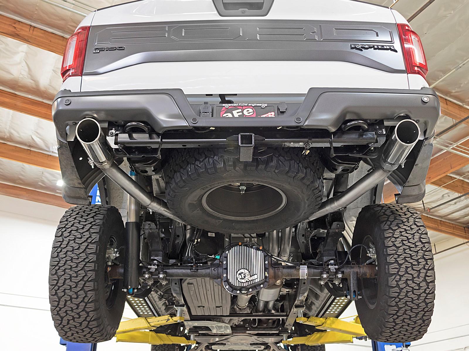 AFE MACH Force-Xp 3 IN 409 Stainless Steel Cat-Back Exhaust System w/Polished Tip (2017-2020 F-150) - 49-43045-P