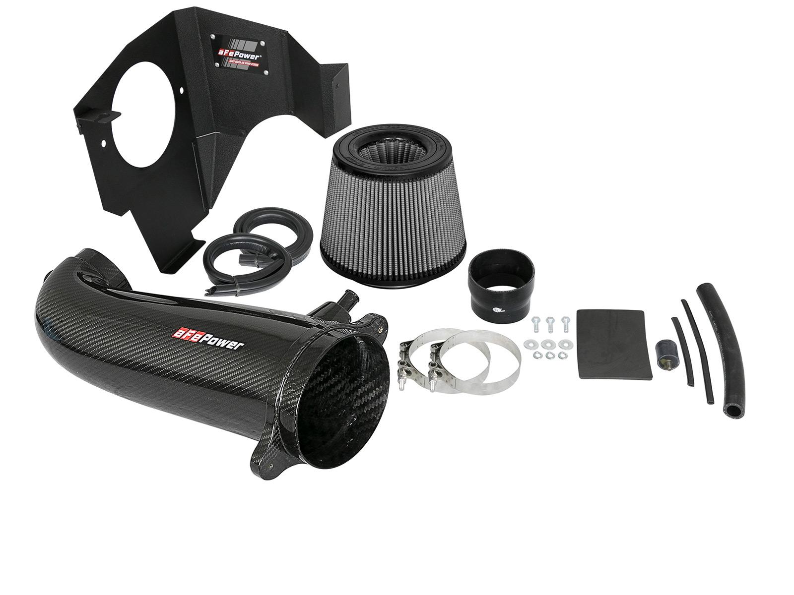AFE Track Series Stage-2 Carbon Fiber Intake System w/ Pro DRY S Media (2011-2021 300, Challenger, Charger) - 51-12162-C
