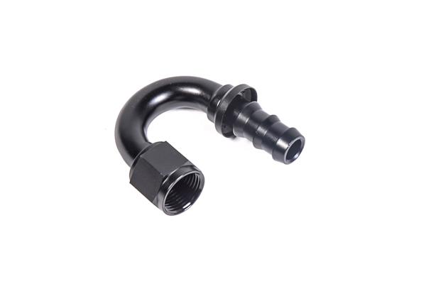 Radium Engineering Pushlok Hose End, 10An 180Deg - 14-0215
