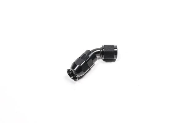 Radium Engineering 6An Hose End 45 Degree Ptfe Black - 14-0632