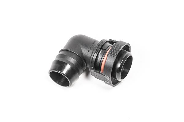 Radium Engineering V2 Quick Connect 19Mm Male To 90Deg 3/4In Barb - 14-0668