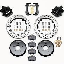 Wilwood 94-04 Mustang Combination Parking Brake and Caliper 13" Rear Brake Kit (Drilled/Slotted - Black)