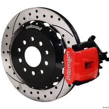 Wilwood 94-04 Mustang Combination Parking Brake and Caliper 13" Rear Brake Kit (Drilled/Slotted - Red)