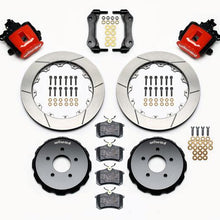 Wilwood 94-04 Mustang Combination Parking Brake and Caliper 13" Rear Brake Kit (Slotted - Red)