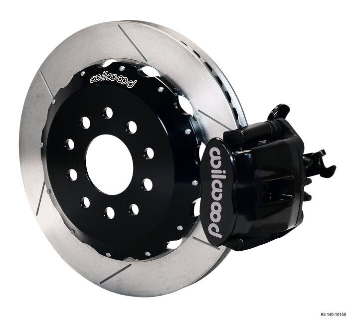 Wilwood 94-04 Mustang Combination Parking Brake and Caliper 13" Rear Brake Kit (Slotted - Black)
