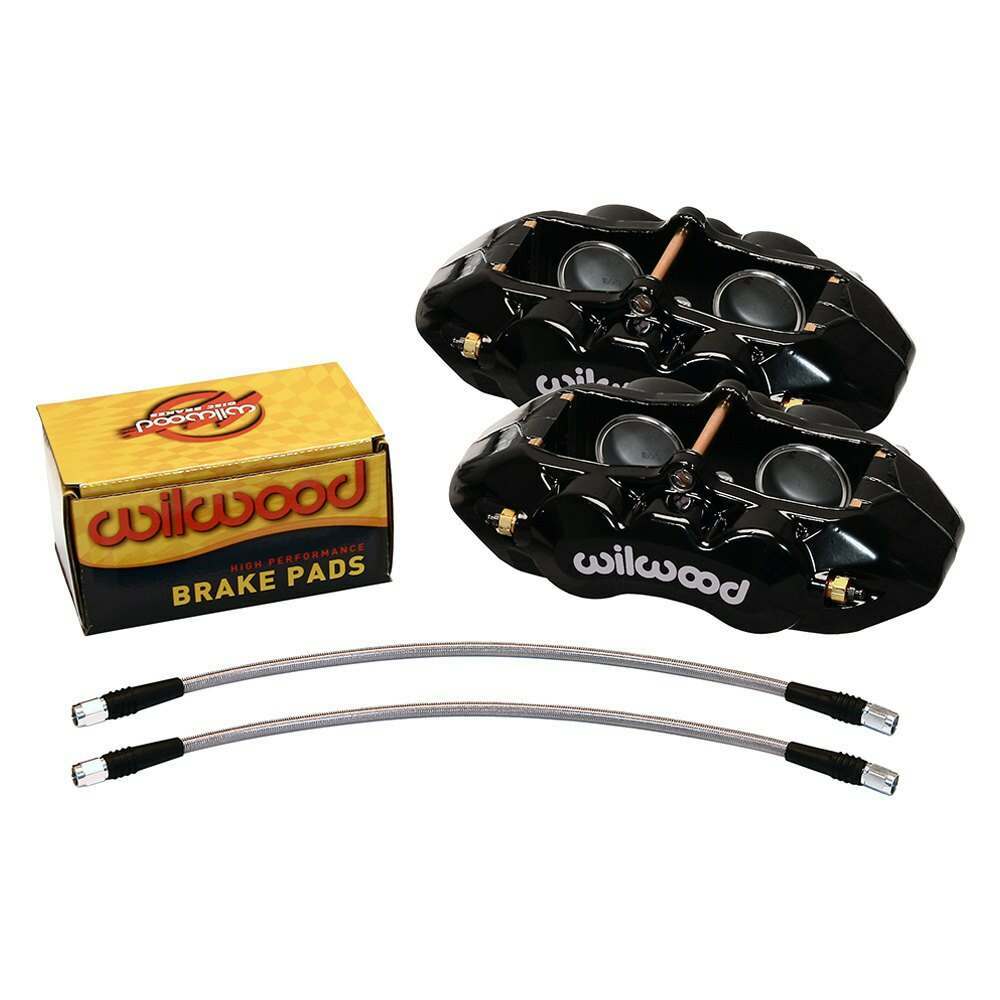 Wilwood D8-4 Front Caliper Kit Black Corvette C2 / C3 65-82 - 140-10789-BK