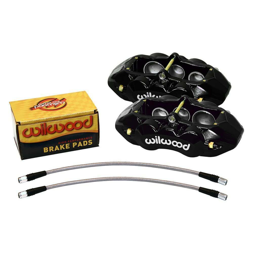 Wilwood D8-6 Front Caliper Kit Black Corvette C2 / C3 65-82 - 140-11857-BK