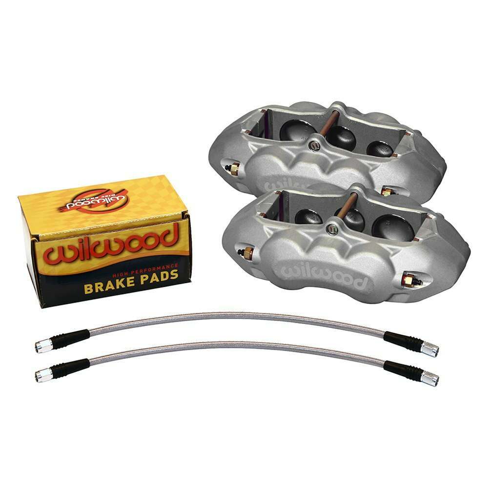 Wilwood D8-6 Front Caliper Kit Clear Corvette C2 / C3 65-82 - 140-11857
