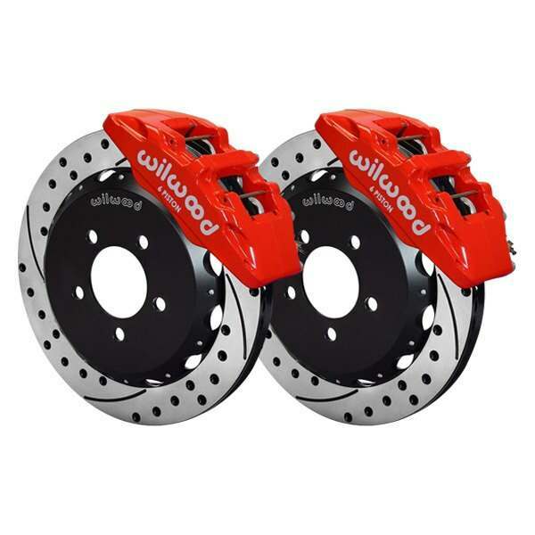 Wilwood Dynapro 6 Front Kit 12.88 x 1.00 Drilled Red - 140-12048-DR