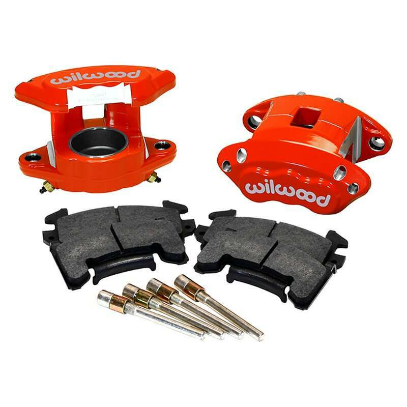 Wilwood D154 Front Caliper Kit - Red 2.50in Piston 1.04in Rotor - 140-12097-R