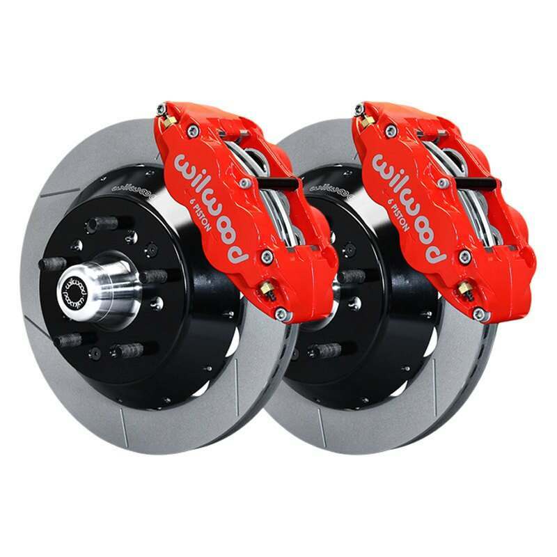 Wilwood Narrow Superlite 6R Front Hub Kit 14.00in Red WWE ProSpindle (5x4.75in 5x5.00in Hub) - 140-15156-R