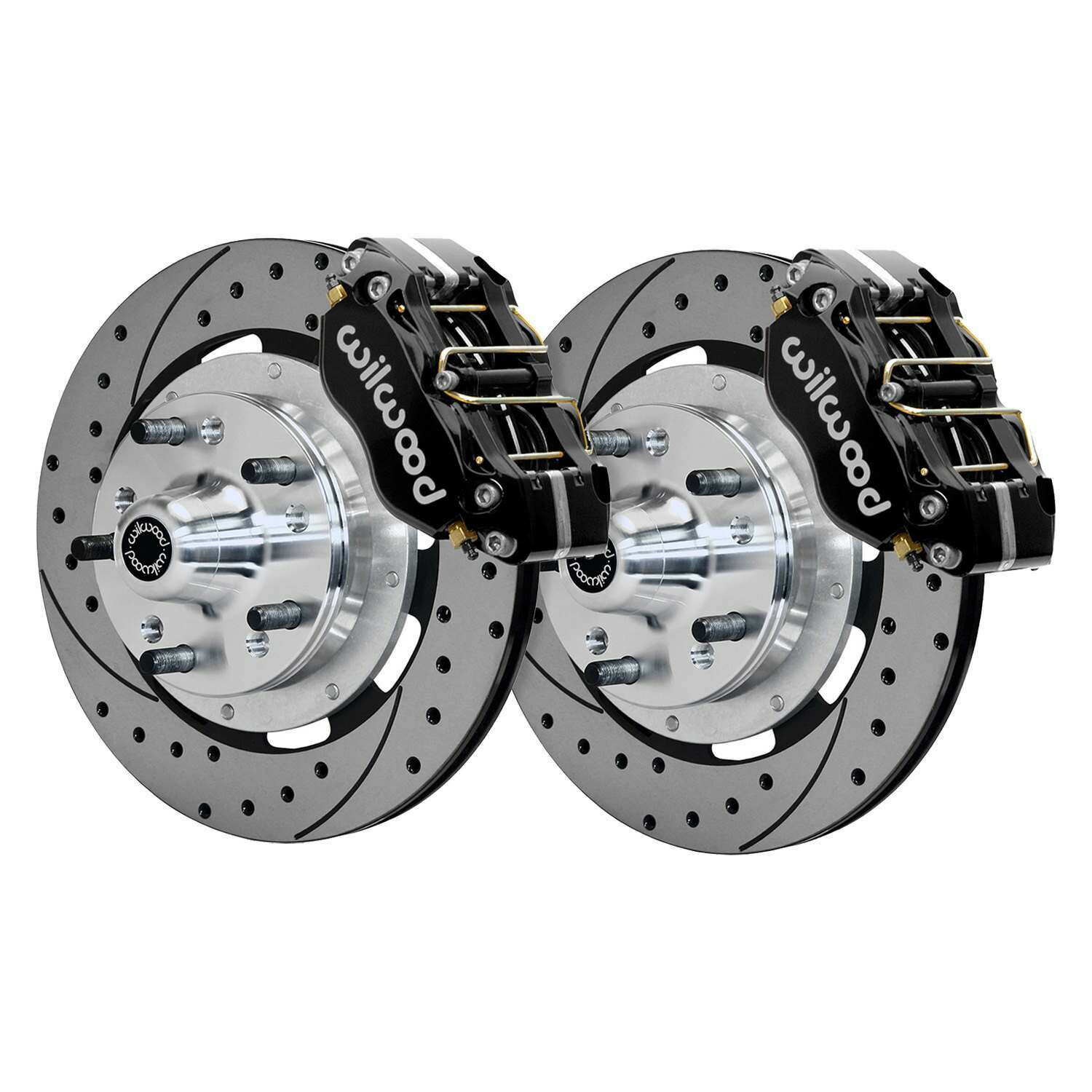 Wilwood Dynapro 4R Front Kit 11.75in SPR Drilled and Slotted Rotors - Black - 140-15909-D