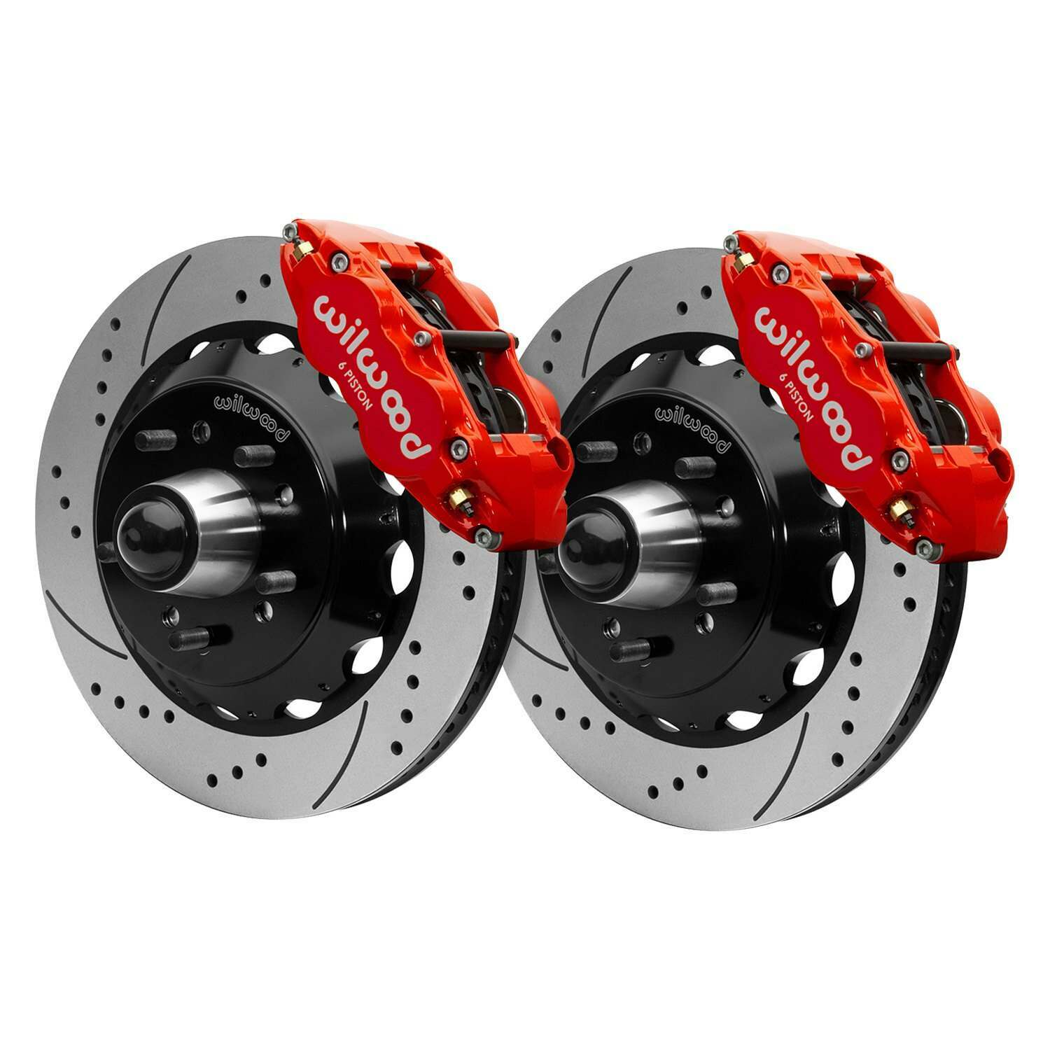 Wilwood Forged Narrow Superlite 6R Front Big Brake Kit 14in Rotors 63-87 C10 - Red - 140-15942-DR