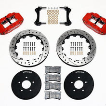 Wilwood 94-04 Mustang 13" Forged Narrow Front Superlite 6R Big Brake Kit (Drilled/Slotted - Red)
