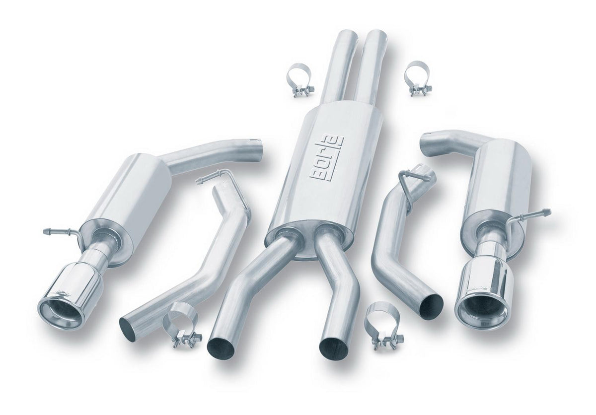 Borla Cat-Back(Tm) Exhaust System - Touring - Stainless Steel Tips (2002-2002 Thunderbird) - 140008