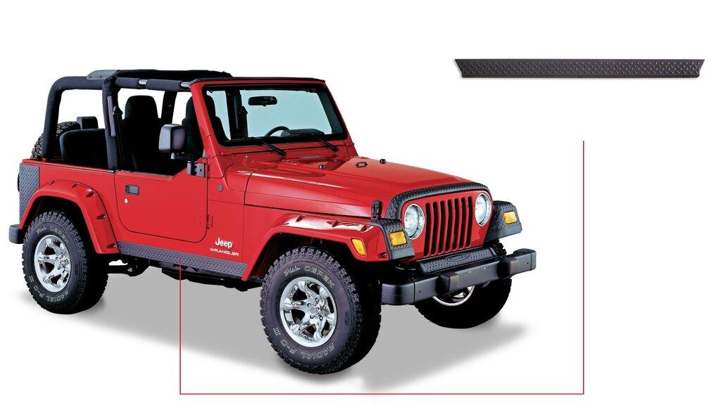 Bushwacker Trail Armor Side Rocker (1997-2006 Wrangler) - 14002