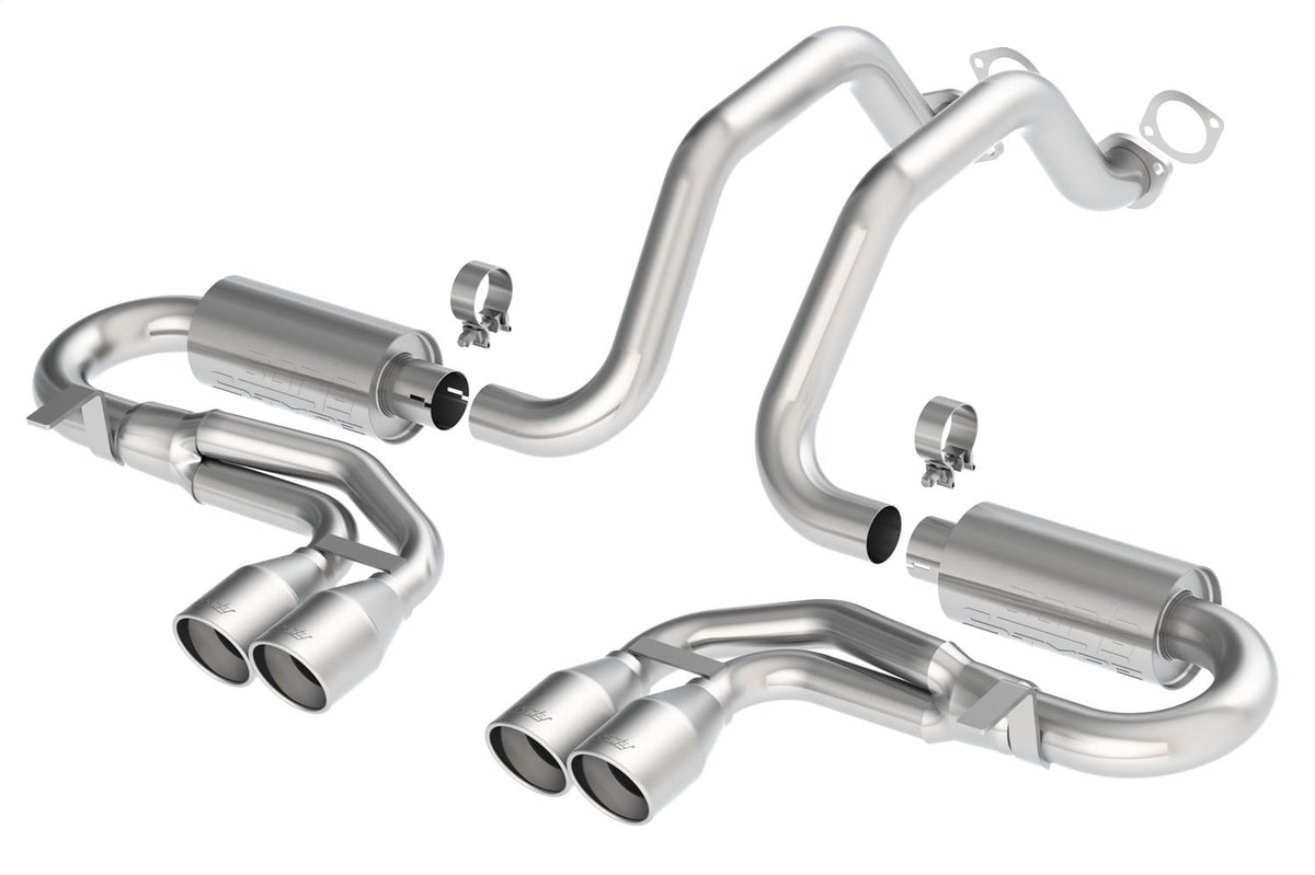 Borla Cat-Back(Tm) Exhaust System - S-Type Classic - Stainless Steel Tips (1997-2004 Corvette) - 140038