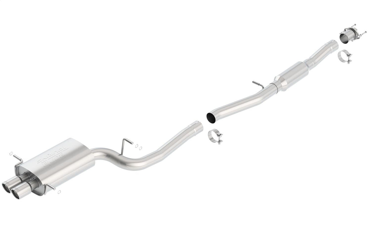 Borla Cat-Back(Tm) Exhaust System - Touring - Stainless Steel Tips (2002-2007 Impreza WRX, Impreza WRX Limited, Impreza WRX TR) - 140053