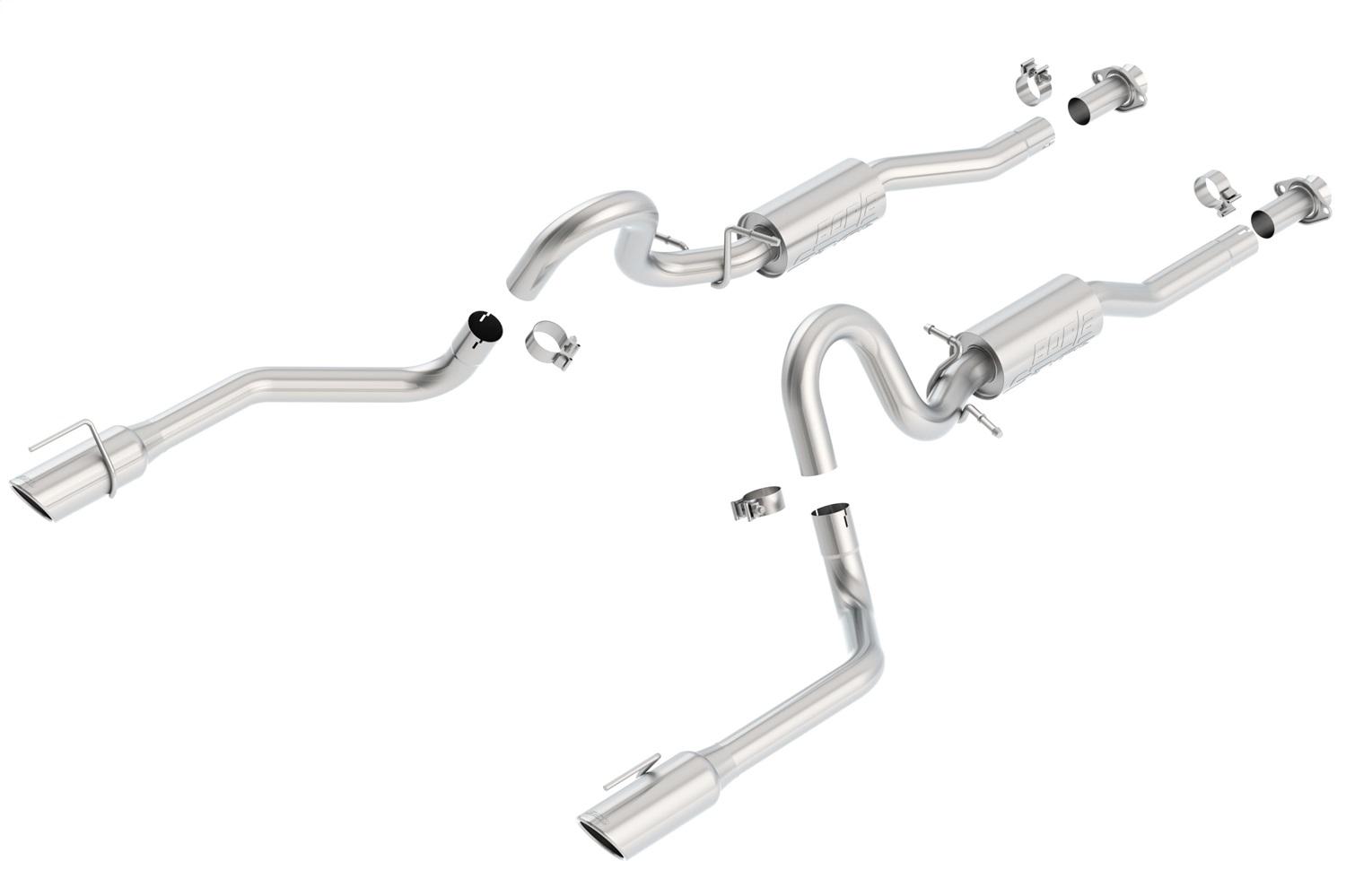 Borla Cat-Back(Tm) Exhaust System - S-Type - Stainless Steel Tips (1999-2004 Mustang) - 140067