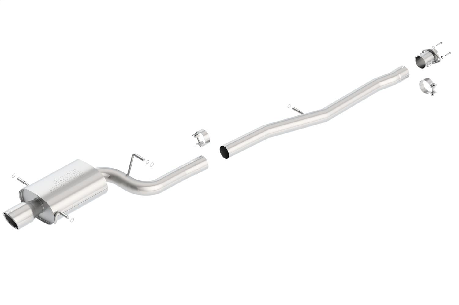 Borla Cat-Back(Tm) Exhaust System - S-Type - Stainless Steel Tips (2004-2007 Impreza WRX STI, Impreza WRX STI Limited) - 140075