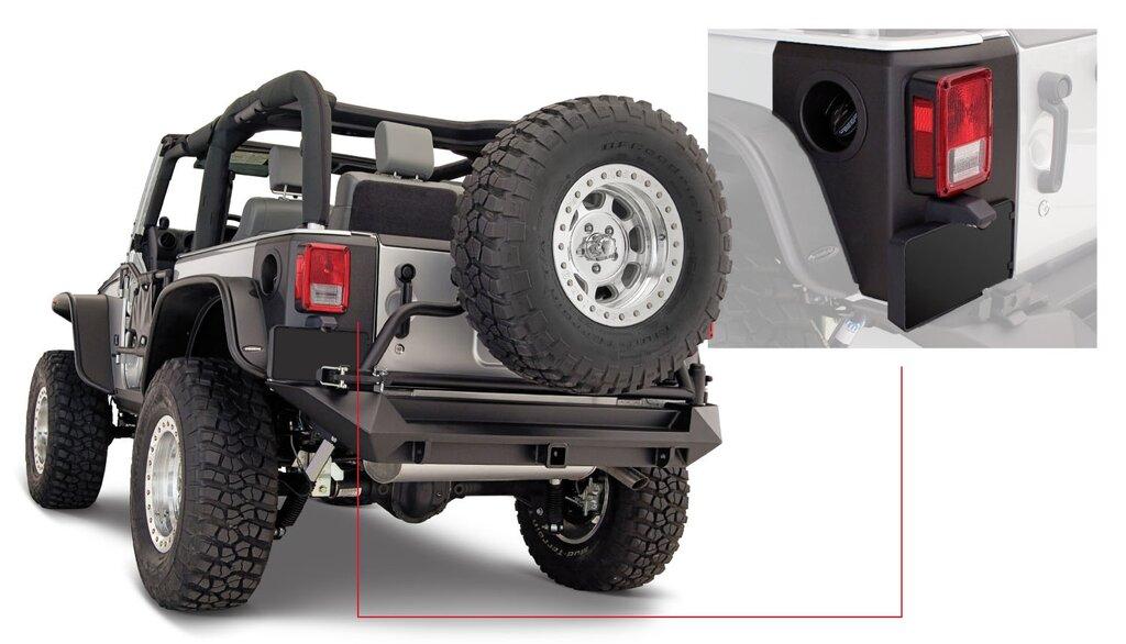Bushwacker Trail Armor Rear Corner (2007-2018 Wrangler, Wrangler JK) - 14009