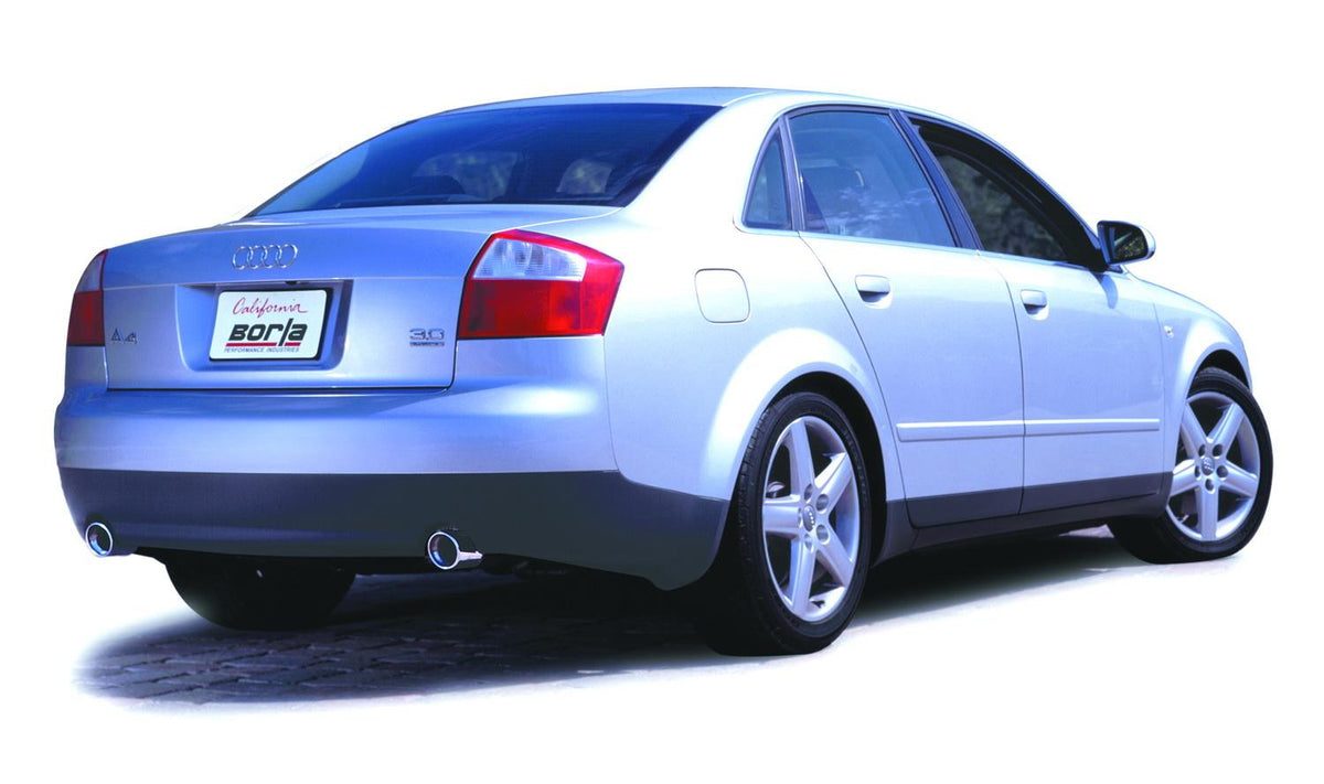 Borla Cat-Back(Tm) Exhaust System - S-Type - Stainless Steel Tips (2002-2008 A4 Quattro) - 140100