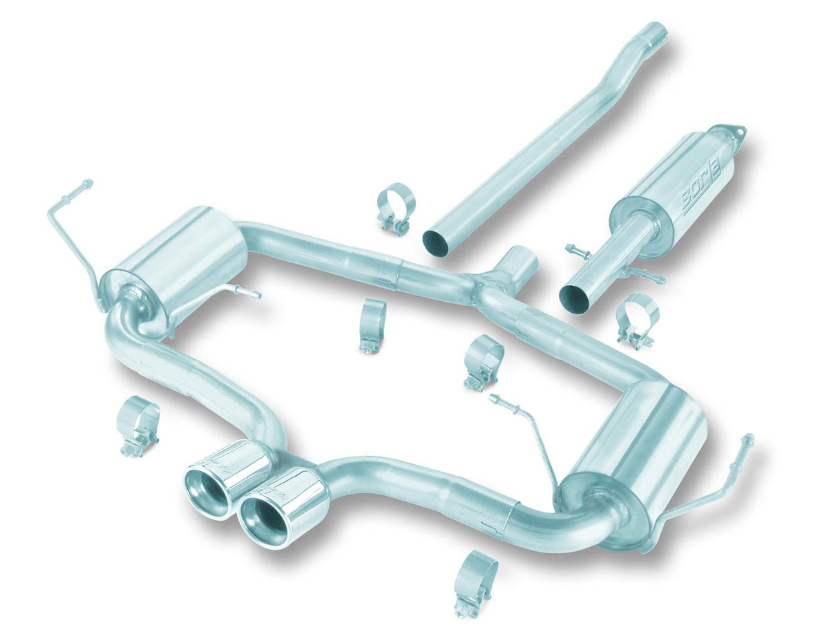 Borla Cat-Back(Tm) Exhaust System - S-Type - Stainless Steel Tips (2004-2013 Cooper S) - 140119