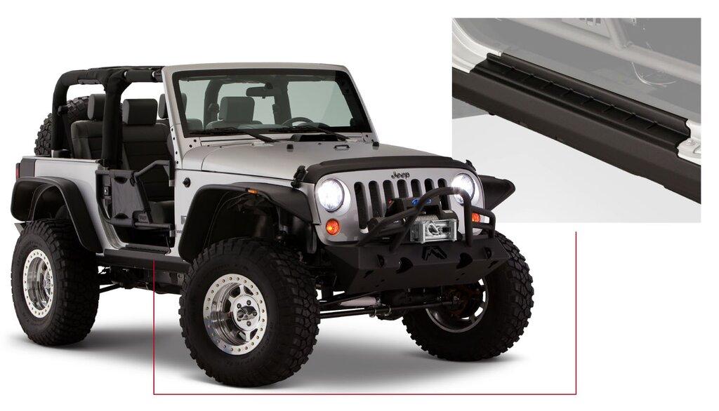 Bushwacker Trail Armor Side Rocker (2007-2018 Wrangler, Wrangler JK) - 14011