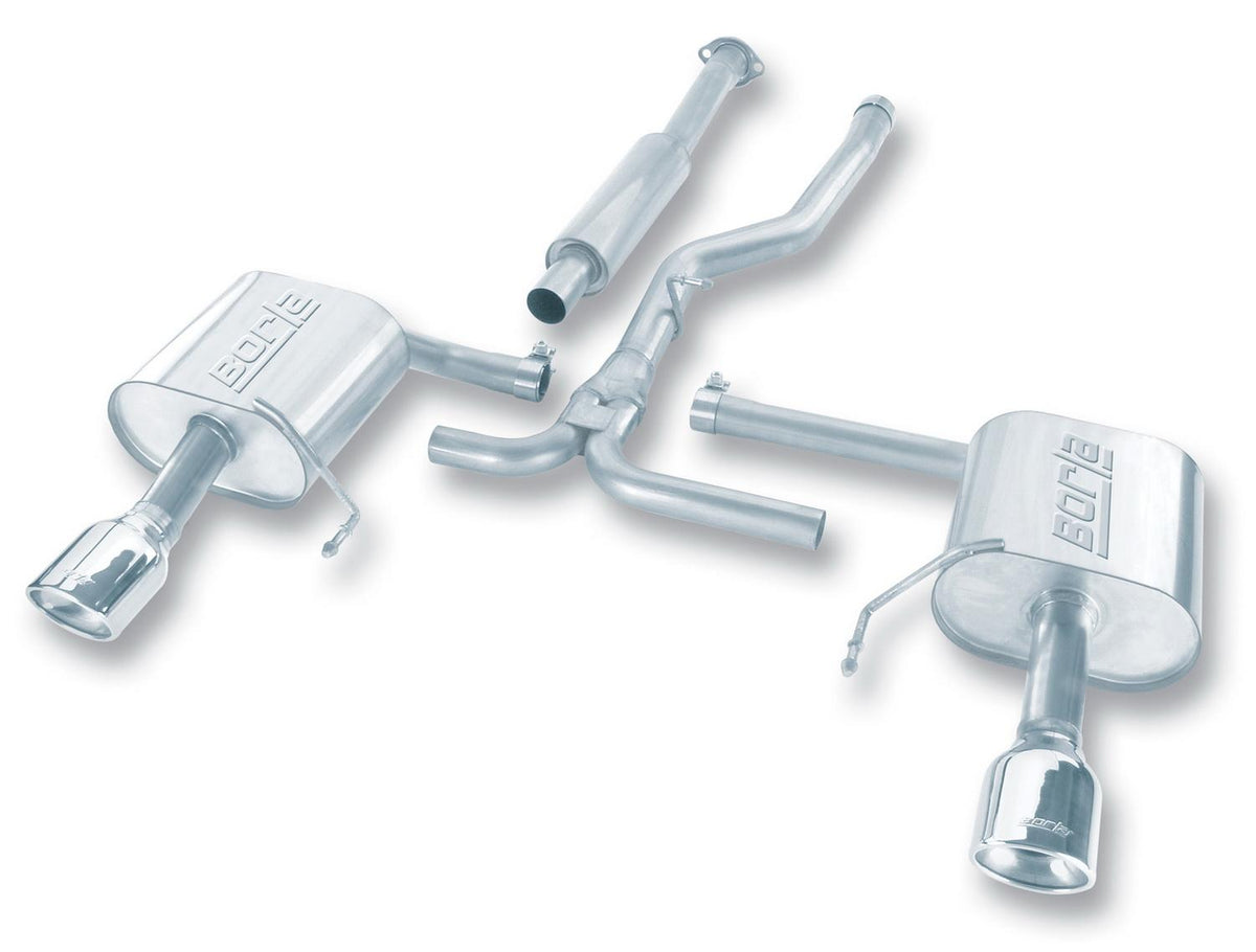 Borla Cat-Back(Tm) Exhaust System - S-Type - Stainless Steel Tips (2005-2009 Legacy GT, Legacy GT Limited, Legacy GT spec.B) - 140123
