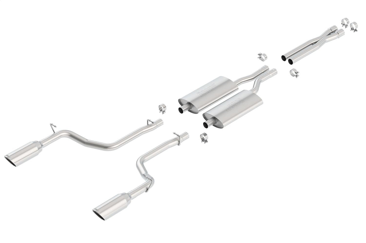 Borla Cat-Back(Tm) Exhaust System - S-Type - Stainless Steel Tips (2005-2010 300 C, Charger R/T, Magnum R/T) - 140125