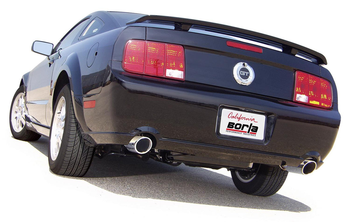 Borla Cat-Back(Tm) Exhaust System - S-Type - Stainless Steel Tips (2005-2009 Ford Mustang) - 140135
