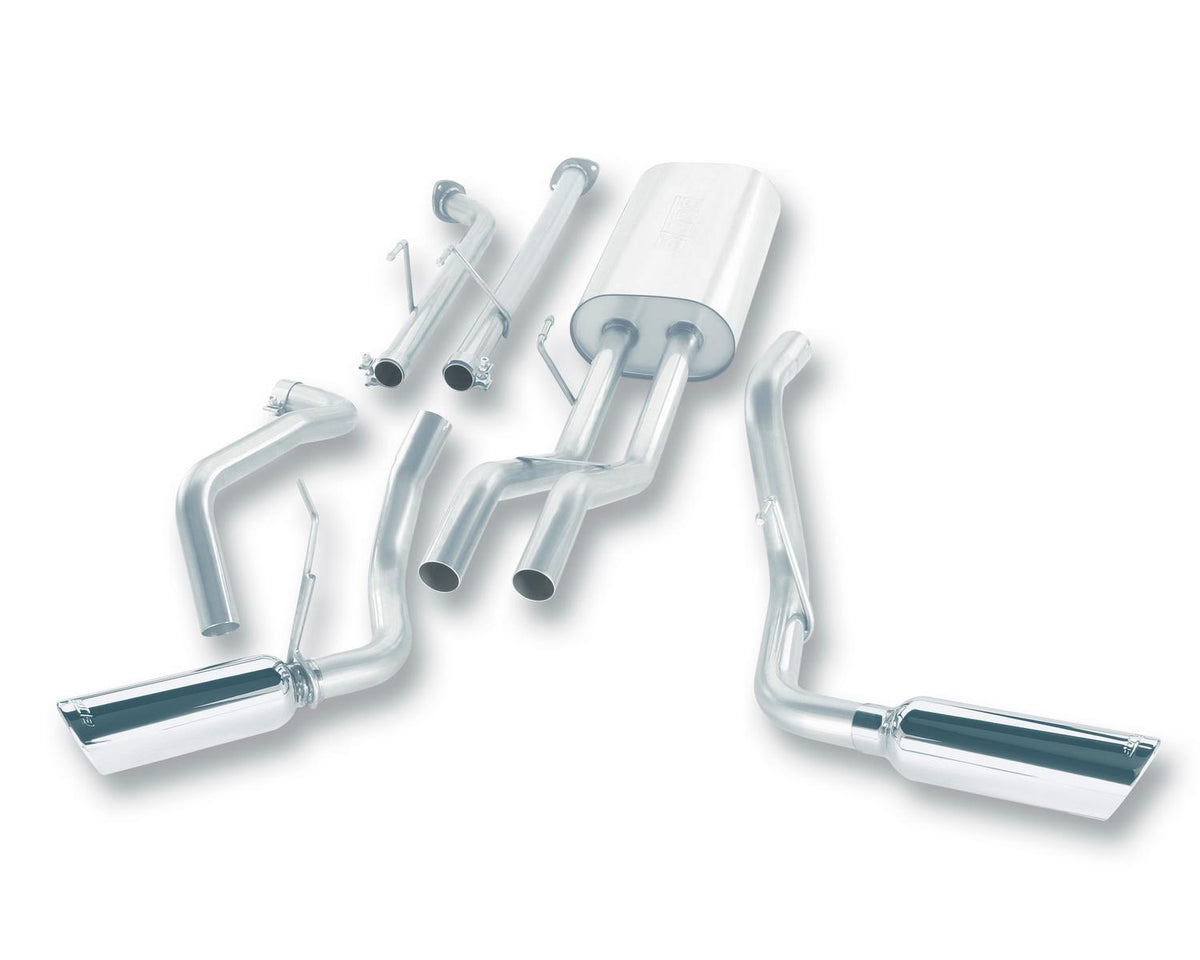 Borla Cat-Back(Tm) Exhaust System - Touring - Stainless Steel Tips (2007-2008 Tundra) - 140238