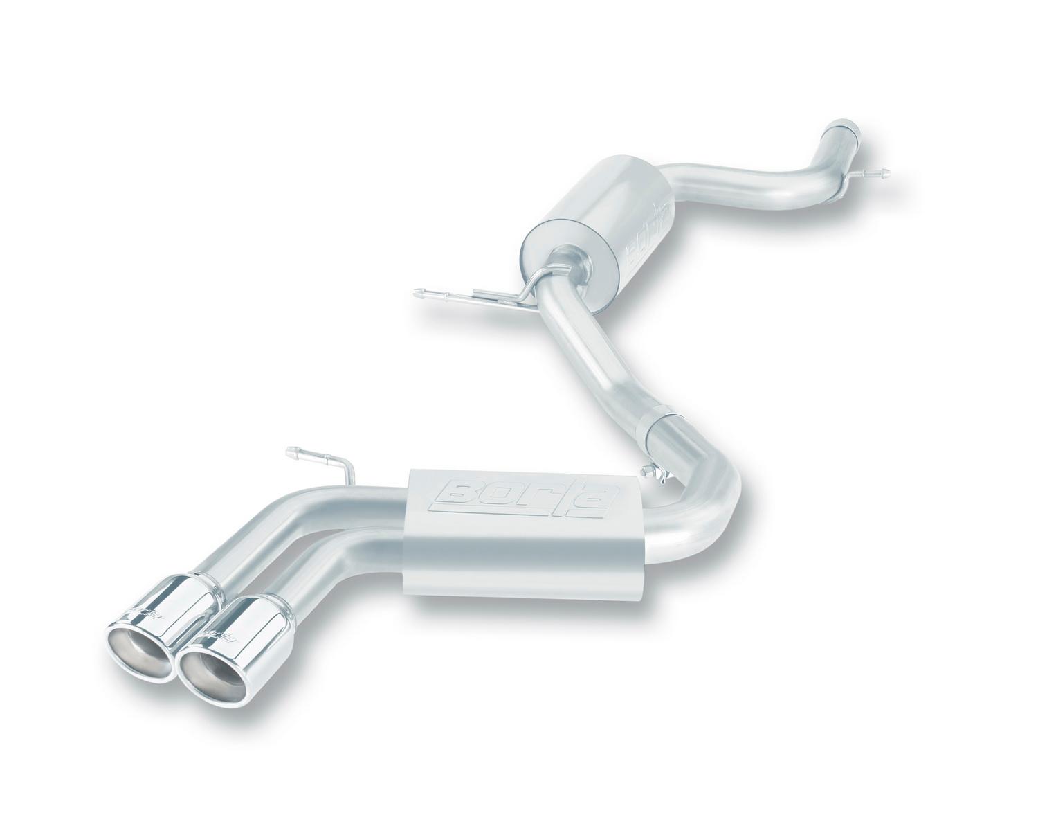 Borla Cat-Back(Tm) Exhaust System - S-Type - Stainless Steel Tips (2006-2009 GTI) - 140248