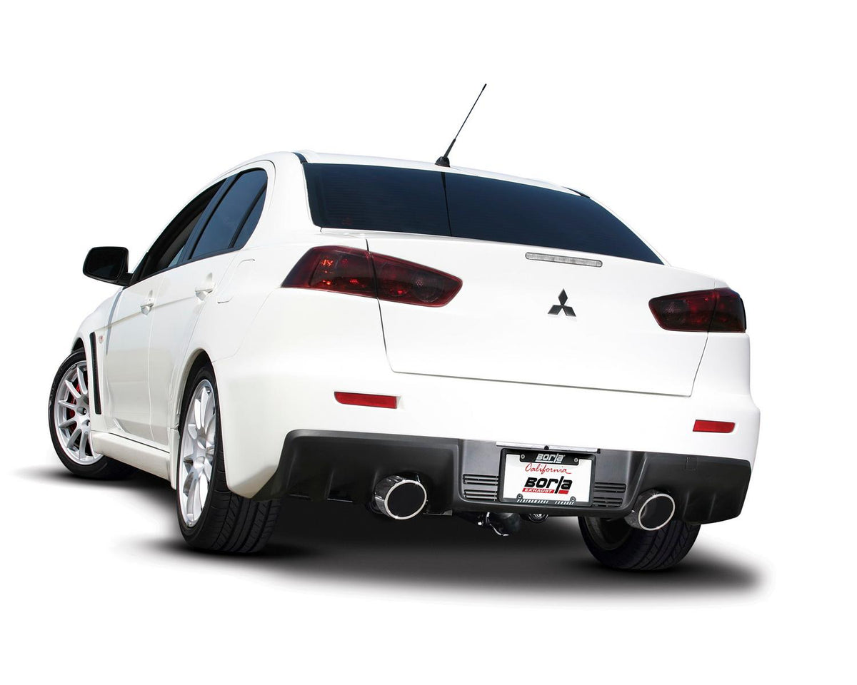 Borla Cat-Back(Tm) Exhaust System - S-Type - Stainless Steel Tips (2008-2015 Mitsubishi Lancer) - 140285