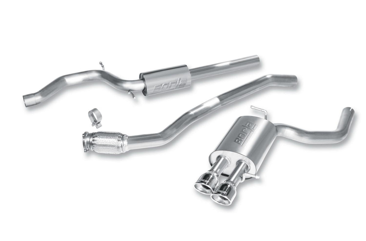 Borla Cat-Back(Tm) Exhaust System - S-Type - Stainless Steel Tips (2009-2016 A4 Quattro, A4, A4 allroad) - 140315