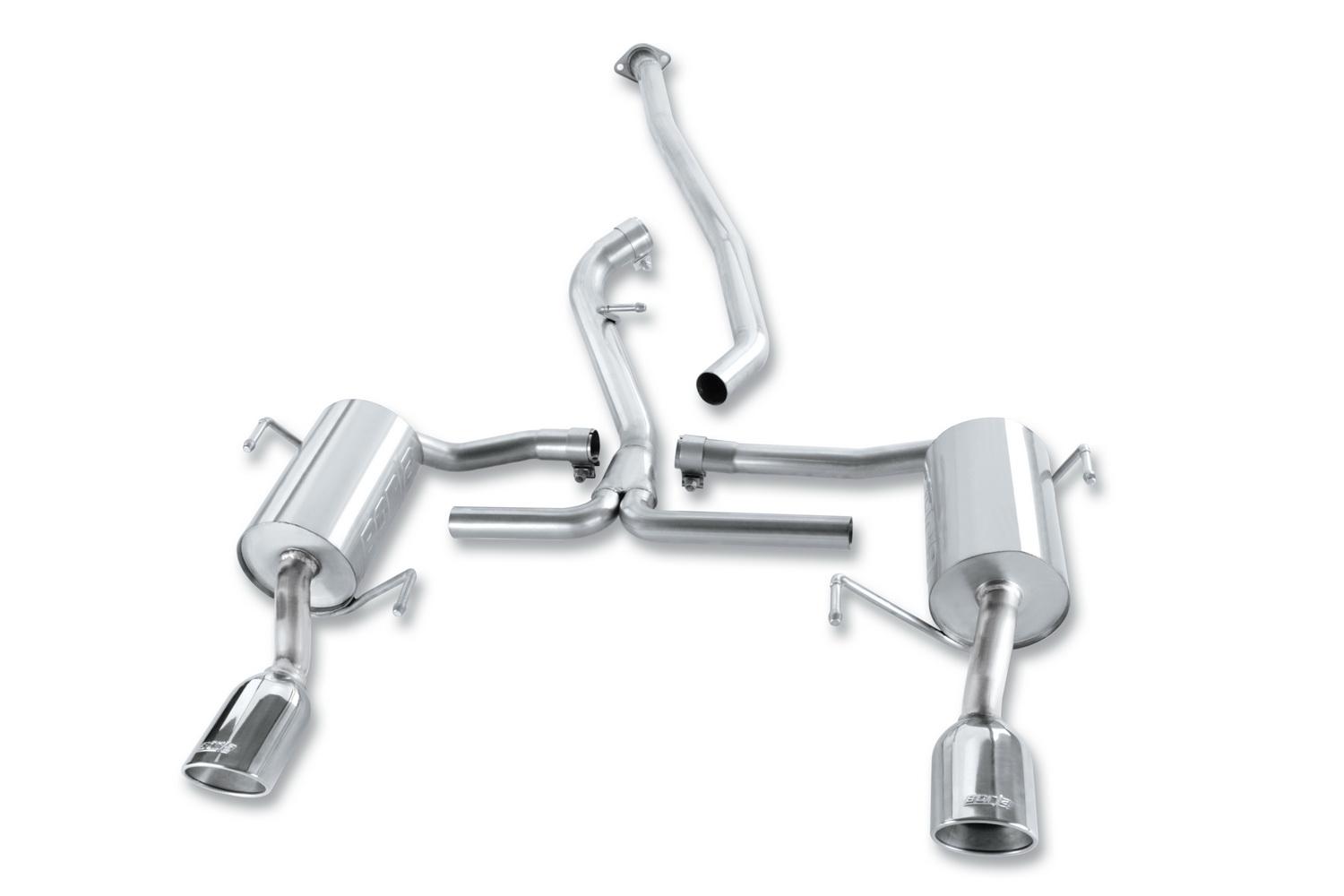 Borla Cat-Back(Tm) Exhaust System - S-Type - Stainless Steel Tips (2009-2011 Impreza 2.5 GT, Impreza 2.5i, Impreza 2.5i Premium) - 140324