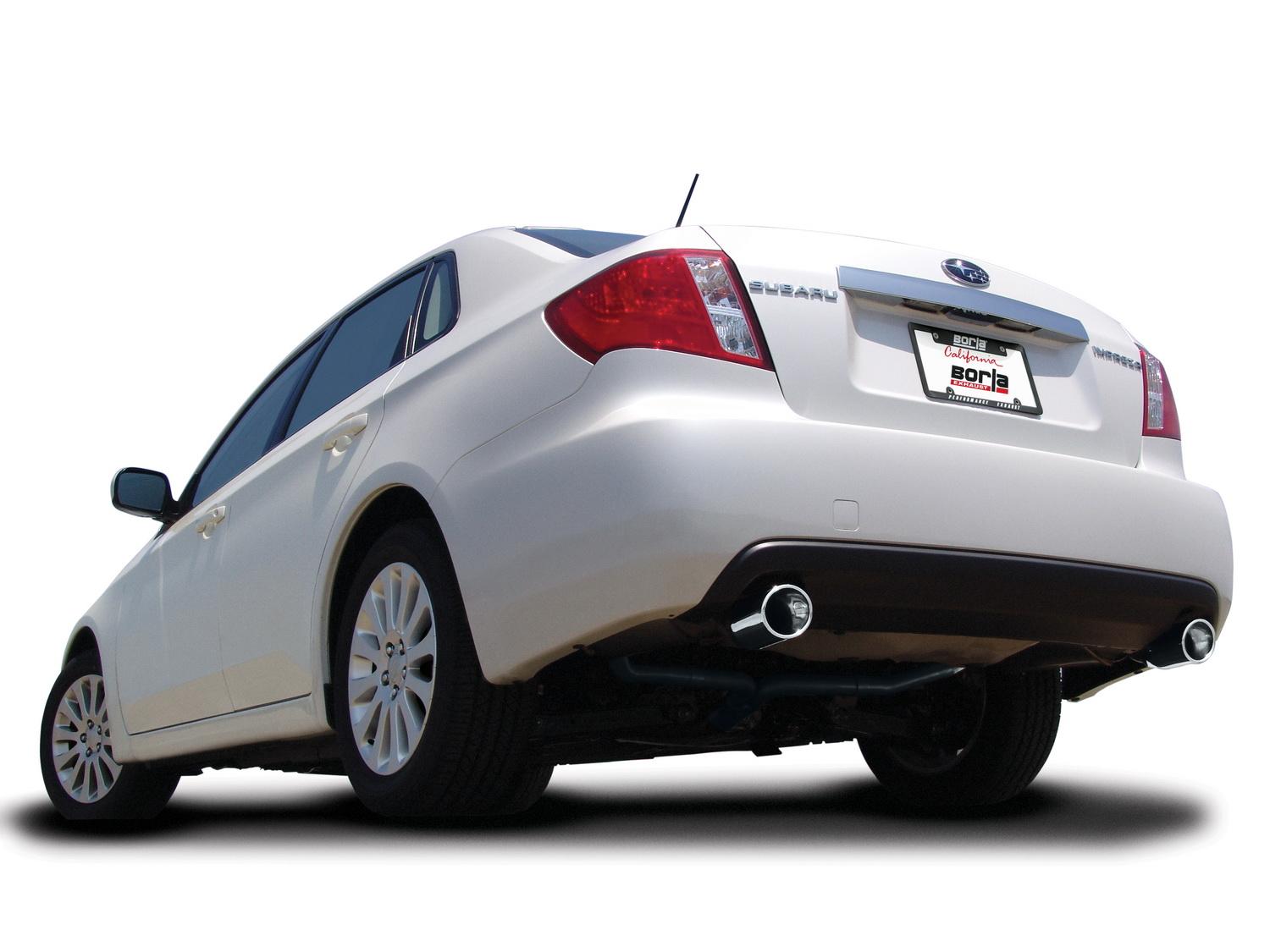Borla Cat-Back(Tm) Exhaust System - S-Type - Stainless Steel Tips (2009-2011 Impreza 2.5 GT, Impreza 2.5i, Impreza 2.5i Premium) - 140324