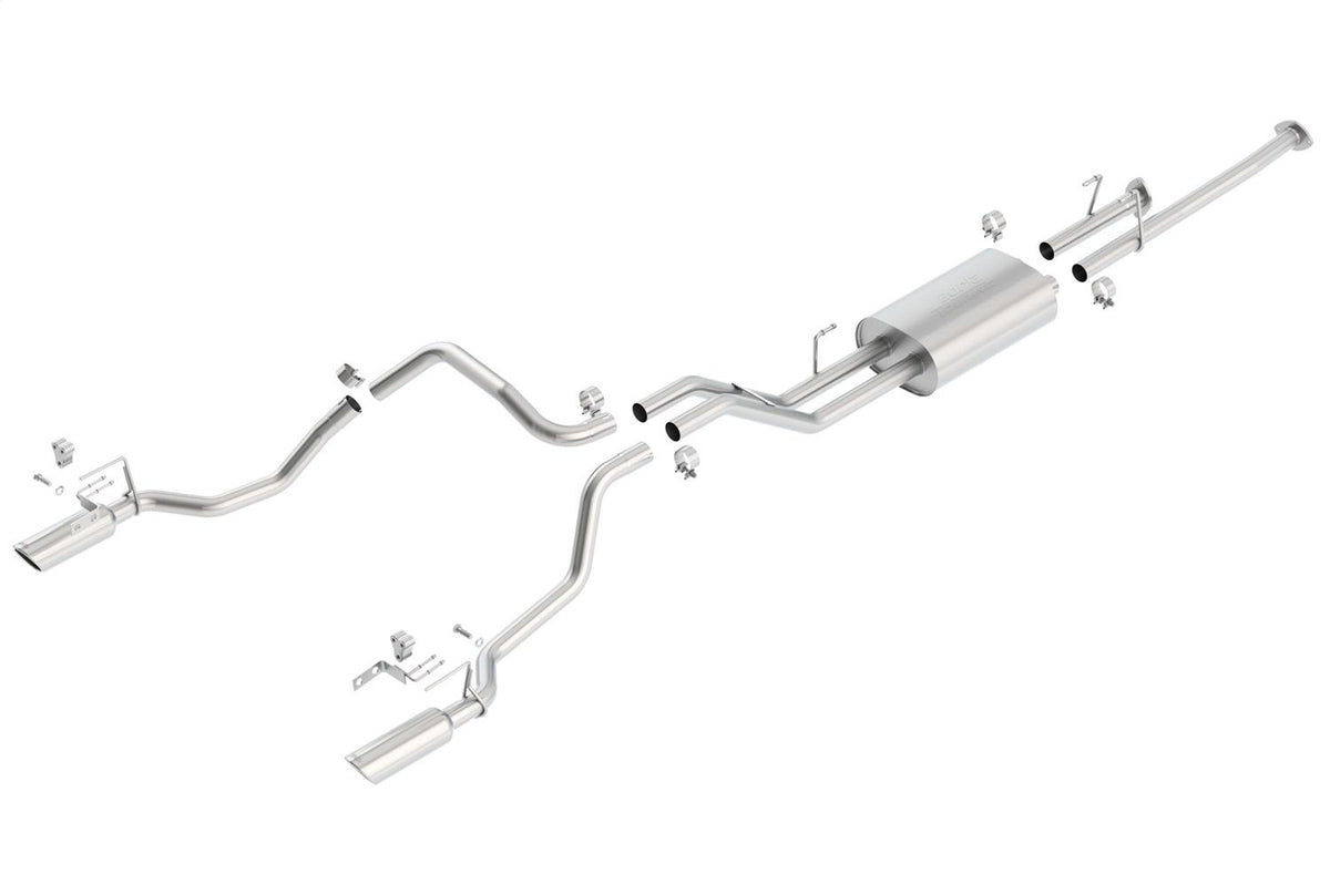 Borla Cat-Back(Tm) Exhaust System - Touring - Stainless Steel Tips (2009-2013 Tundra) - 140333
