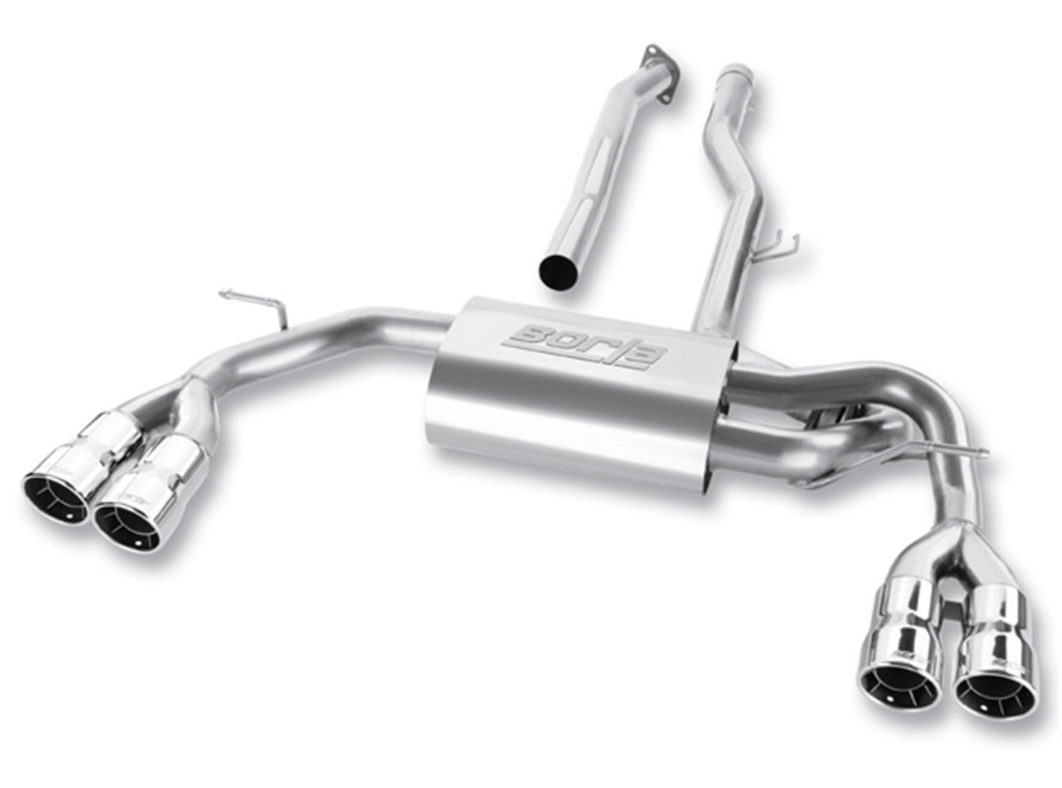 Borla Cat-Back(Tm) Exhaust System - S-Type - Stainless Steel Tips (2010-2014 Genesis Coupe) - 140350